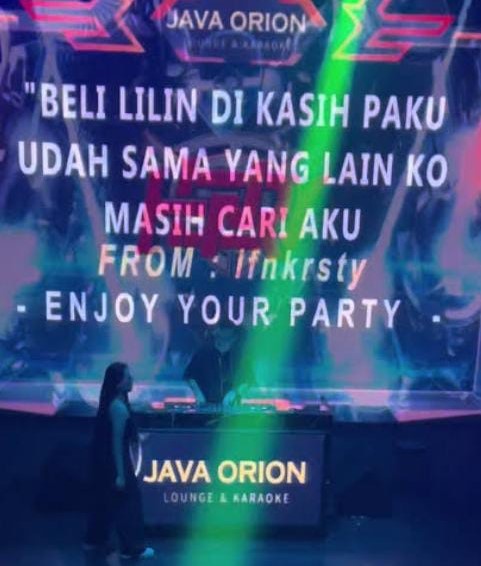 Novi Sasmita Dan Narco Boys Meriahkan Grand Opening JAVA ORION Lounge Karaoke Yang Berlokasi Di Karangsentul Purbalingga