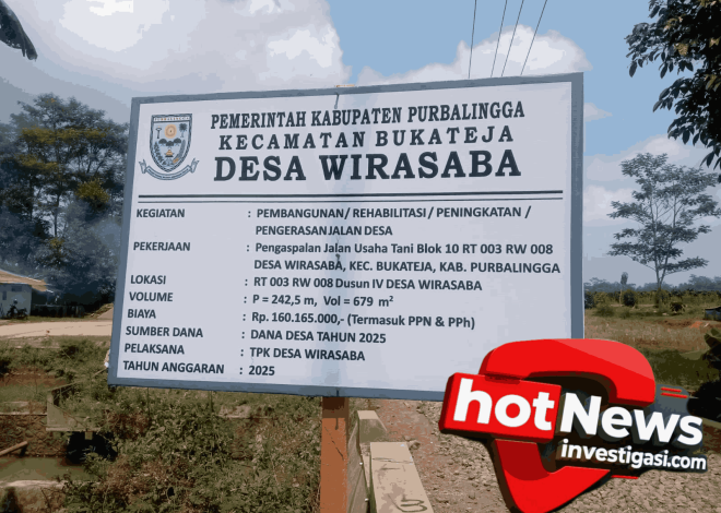 JOS.! Pemdes Wirasaba Bangun Jalan Usaha Tani Menuju Jalan Utama Bandara JBS Sumber Anggaran DD Tahun 2025