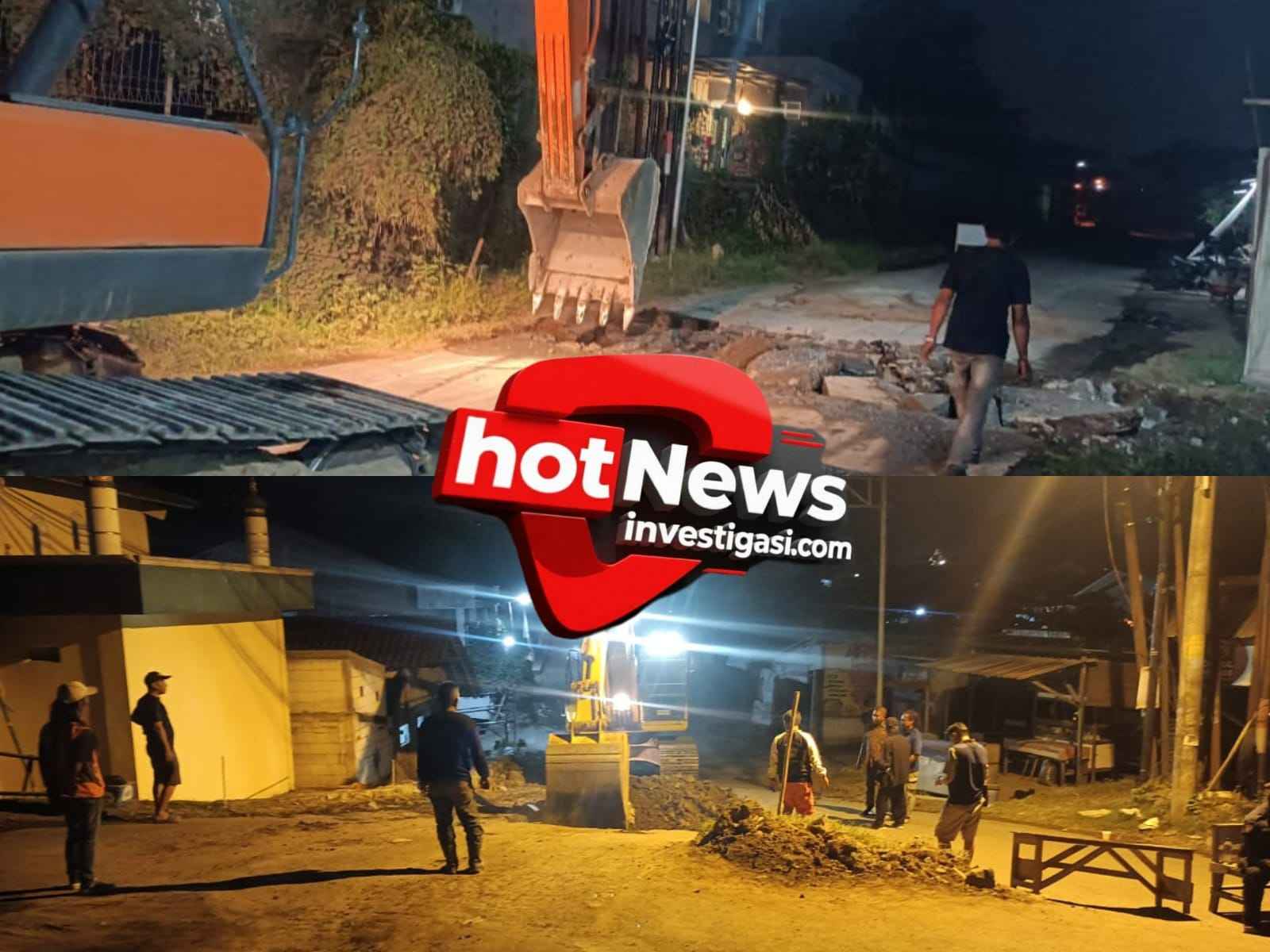 PT Praba Mas Hill Turut Bantu DPU Kota Semarang Perbaiki Jalan di Gunungpati