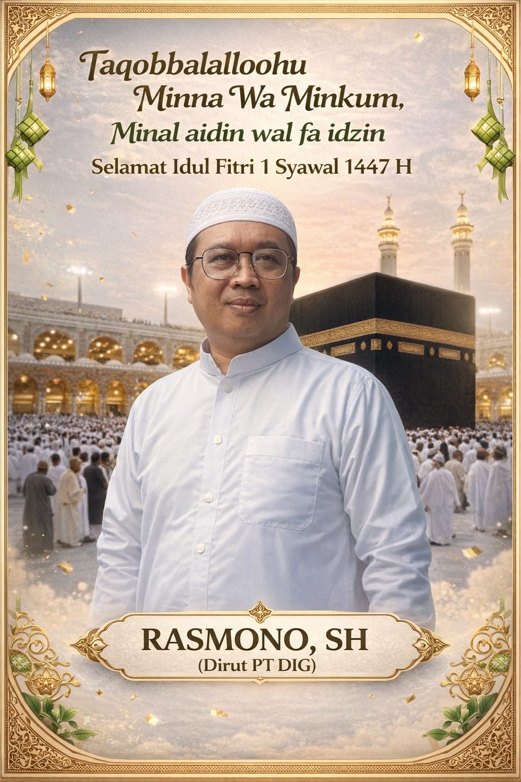 Pesan Idul Fitri Dirut PT DIG Jadi Sorotan: Rasmono, S.H Tekankan Integritas dan Kepedulian